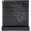 Fitness Mad Mandala Alignment Yoga Mat 4mm Black w/Grey Print